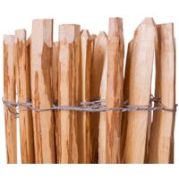 vidaXL Zaunpfosten Kastanie/Haselnuss Staketenzaun Pfosten Holz Zaun Pfahl 4 Stk 
