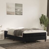 Boxspringbettgestell Schwarz 120x200 cm Samt vidaXL