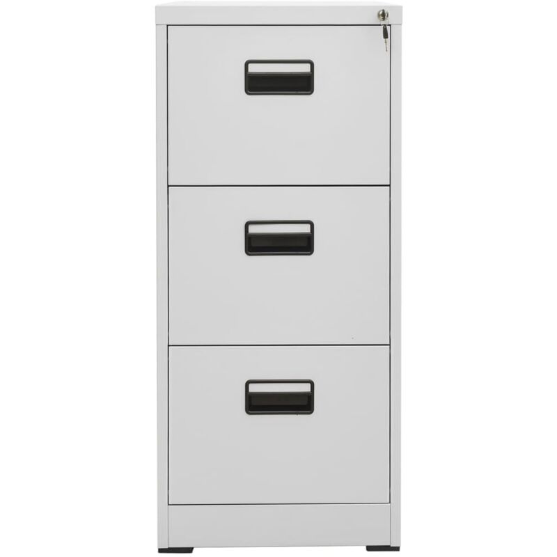 Wood File Cabinet, 2-Drawer Storage Cabinet for A4/Letter/Legal SizeBrown &  White