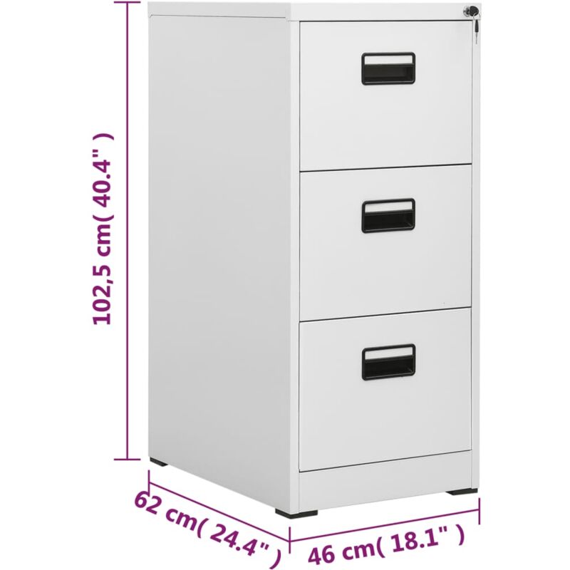 Wood File Cabinet, 2-Drawer Storage Cabinet for A4/Letter/Legal SizeBrown &  White