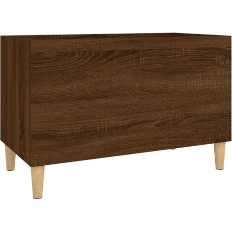Record Cabinet Brown Oak 74.5x38x48 cm Engineered Wood vidaXL
