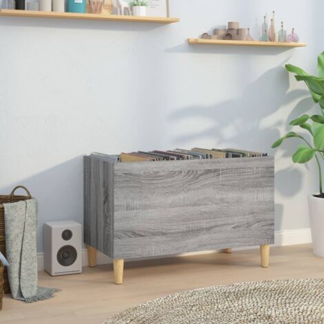 Record Cabinet Grey Sonoma 74.5x38x48 cm Engineered Wood vidaXL