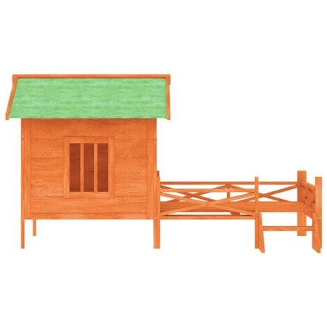 Dog Kennel Brown 159x120x88.5 cm Solid Wood Pine vidaXL