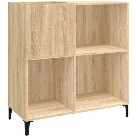 Record Cabinet Sonoma Oak 84.5x38x89 cm Engineered Wood vidaXL