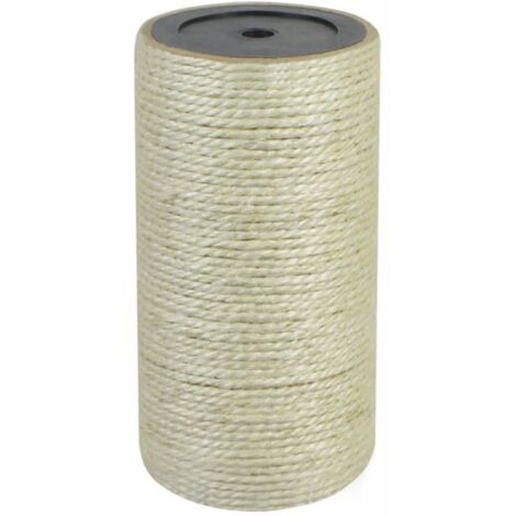 Cat Scratching Post 8x15 cm 8 mm Beige vidaXL