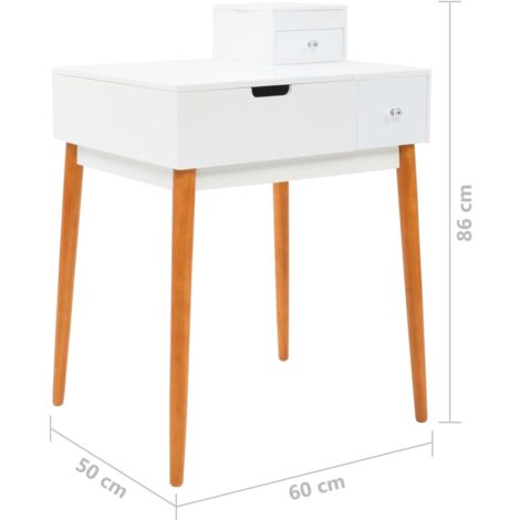 Dressing Table with Mirror MDF 60x50x86 cm vidaXL
