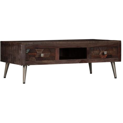 Coffee Table Solid Reclaimed Wood 100x60x35 cm vidaXL