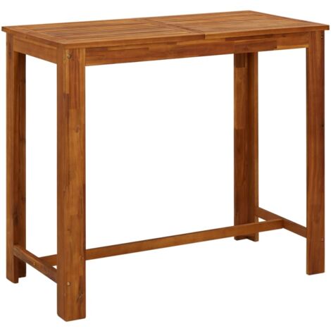 vidaXL Bar Table Solid Acacia Wood 120x60x105 cm - Brown