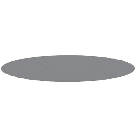 Pool Ground Cloth Light Grey Ø396 cm Polyester Geotextile vidaXL