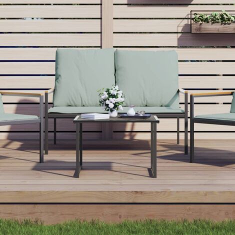 Garden Table Anthracite 55x40x37 cm Steel vidaXL (1/5)