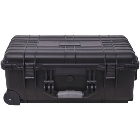 Wheel-equipped Tool/Equipment Case with Pick & Pluck Foam Inside vidaXL