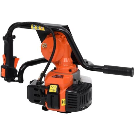 Auger Ground Drill Orange vidaXL