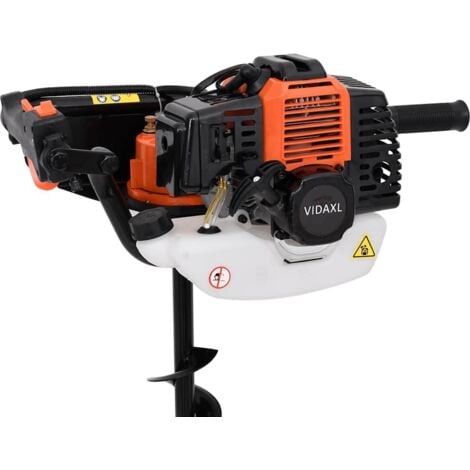 Auger Ground Drill Orange vidaXL