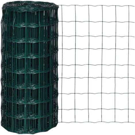 Euro Fence Steel 25x0.8 m Green vidaXL