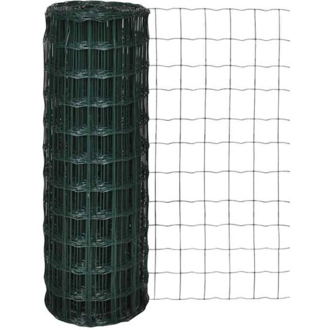 Euro Fence Steel 10x1.0 m Green vidaXL