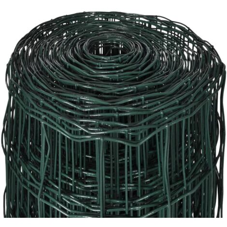 Euro Fence Steel 25x1.0 m Green vidaXL