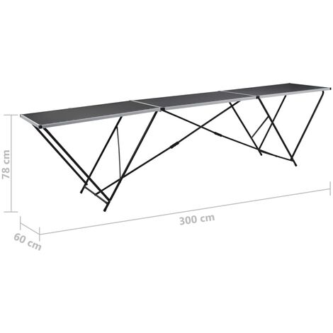 vidaXL Folding Wall Table White 100x60 cm