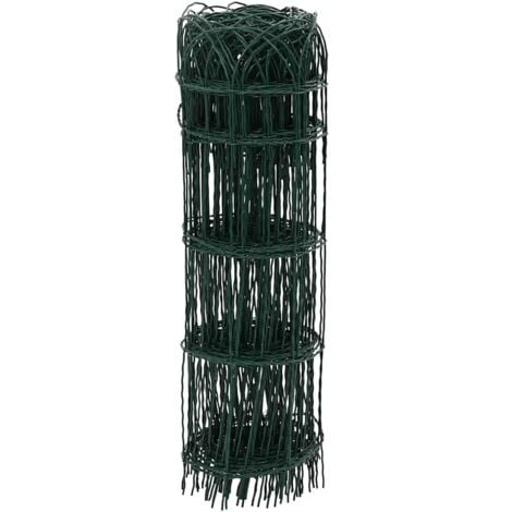 Garden Border Fence Powder-coated Iron 25x0.65 m vidaXL