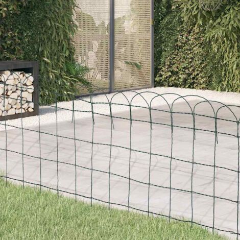 Garden Border Fence Powder-coated Iron 25x0.65 m vidaXL