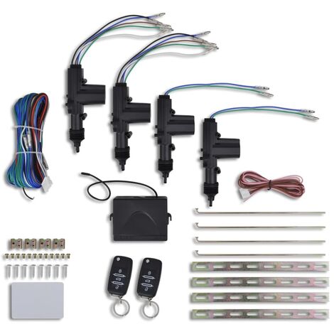 Car Central Door Lock Kit With Key Remotes For Vw Audi Skoda Motor