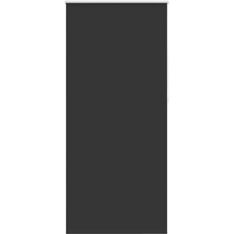 Roller Blind Blackout 120 x 230 cm Black vidaXL