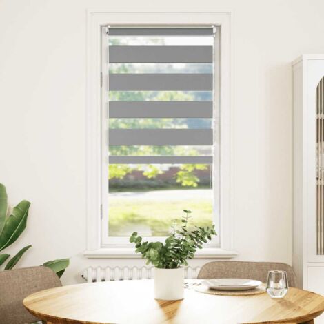Zebra Blind 40 x 100 cm Grey vidaXL