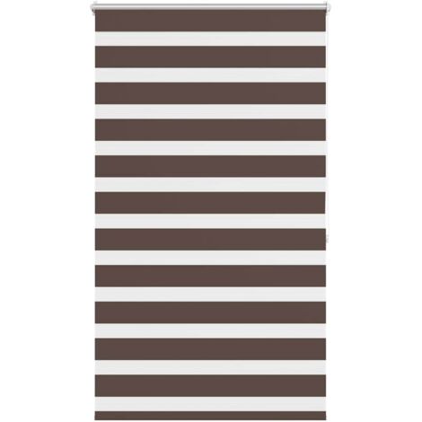 Zebra Blind 100 x 175 cm Coffee vidaXL