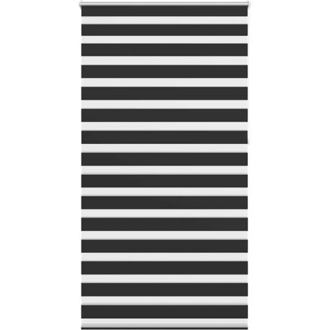 Zebra Blind 120 x 230 cm Black vidaXL
