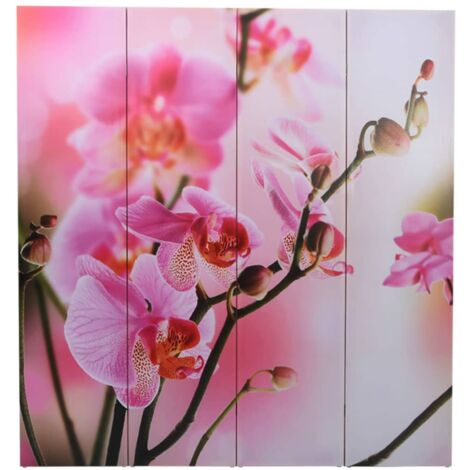 Folding Room Divider 160x170 cm Flower vidaXL