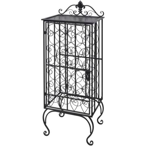 Wine Rack for 28 Bottles Metal vidaXL