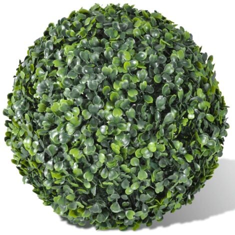 Boxwood Ball Artificial Leaf Topiary Ball 35 cm 2 pcs vidaXL