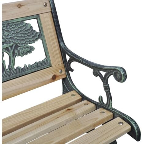 Children Garden Bench 84 cm Wood vidaXL