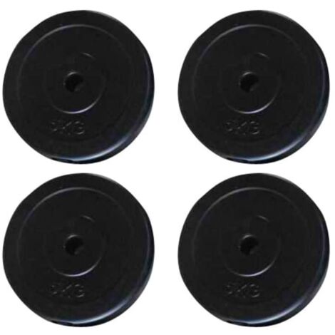 Weight Plates 4 pcs 20 kg vidaXL