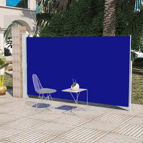 Patio Terrace Side Awning 160 x 300 cm Blue vidaXL