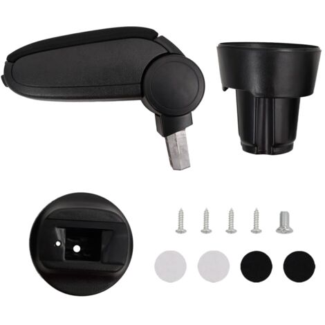 Car Armrest Black 13x33x(33-49) cm ABS vidaXL
