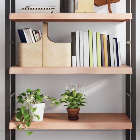 vidaXL Wall Shelf Light Brown 100x50x(2-6) cm Treated Solid Wood Oak (1/5)
