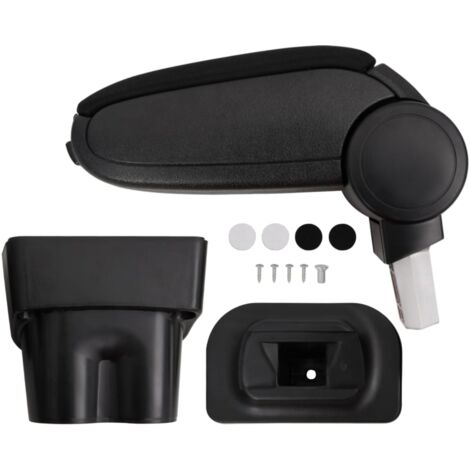 Car Armrest Black 17x32x(35.5-52) cm ABS vidaXL