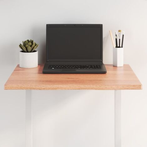 Table Top Light Brown 60x40x2 cm Treated Solid Wood Oak Live Edge vidaXL