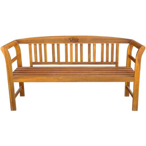 Garden Bench 157 cm Solid Acacia Wood vidaXL
