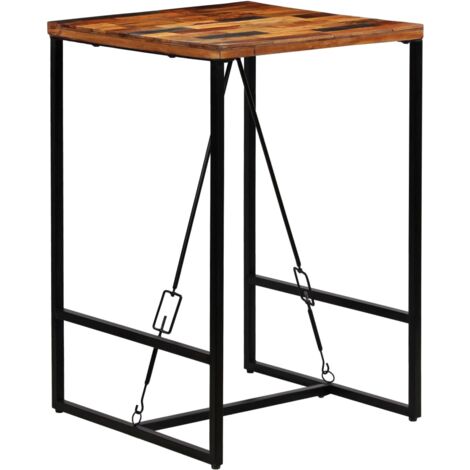 Bar Table Solid Reclaimed Wood 70x70x106 cm vidaXL (1/5)