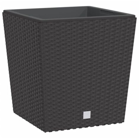 Planter with Removable Inner Brown 21 / 32 L PP Rattan vidaXL (1/5)