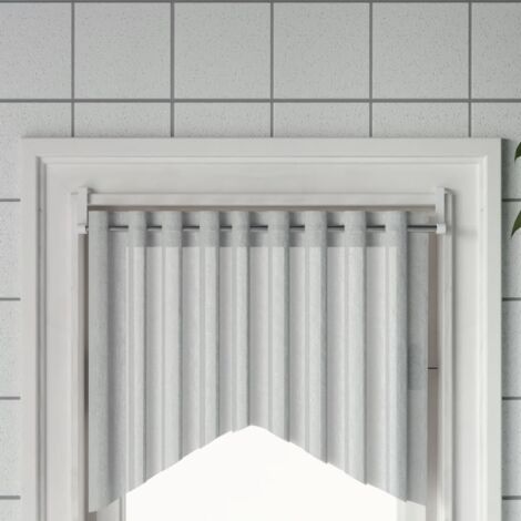 Curtain Rails 2 pcs White and Silver 60-105 cm Aluminium vidaXL