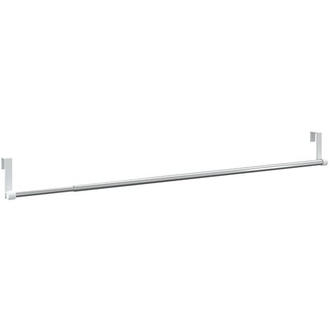 Curtain Rails 2 pcs White and Silver 60-105 cm Aluminium vidaXL