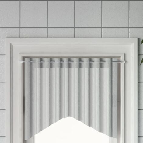 Curtain Rails 2 pcs White and Silver 40-60 cm Aluminium vidaXL