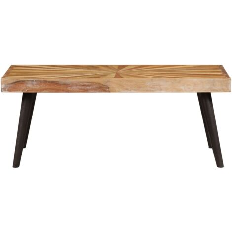 Coffee Table Solid Mango Wood 90x55x36 cm vidaXL