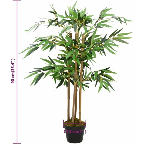 Artificial Bamboo Plant Twiggy with Pot 90 cm vidaXL