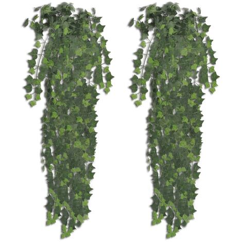 2 pcs Artificial Ivy Bush 90 cm Green vidaXL