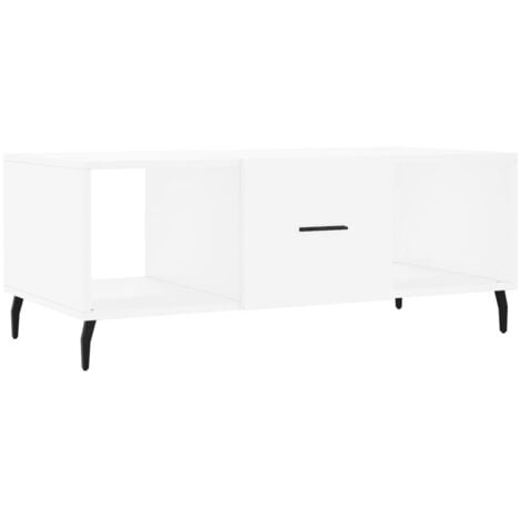 Coffee Table White 102x50x40 cm Engineered Wood vidaXL