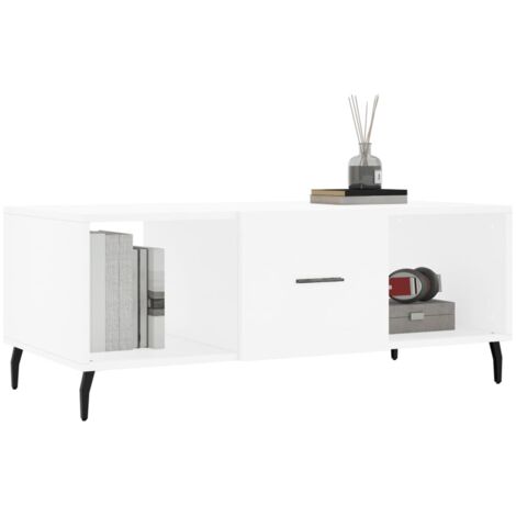 Coffee Table White 102x50x40 cm Engineered Wood vidaXL