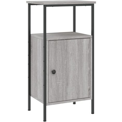 Bedside Cabinet Grey Sonoma 41x31x80 cm Engineered Wood vidaXL (1/5)